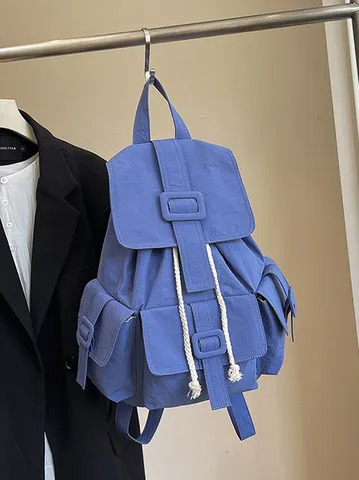 Unisex Μεγάλης Χωρητικότητας Casual Nylon Σακίδιο Πλάτης Ταξίδι Σχολείο Bookbag Μοντέρνο Μινιμαλιστικό Καθημερινό Daypack Για Γυναίκες Άνδρες