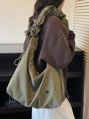 Μεγάλης Χωρητικότητας Νάιλον Tote Τσάντα Casual Ταξιδιού Crossbody Τσάντα Ελαφριά Yoga Fitness Τσάντα Ώμου για Γυναίκες