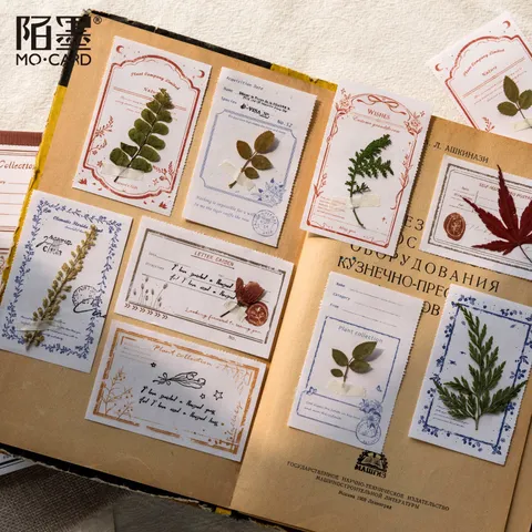 Vintage Botanisch Notizblock INS Stil Pflanzen Journal Dekoratives Haftnotiz Papier Schreibwaren Für Büro Schule