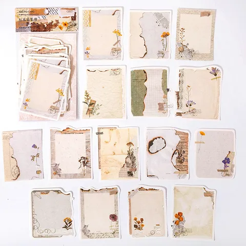 Vintage Botanical Scrapbooking Material Paper Pack Floral Junk Journal Background Deco Craft Paper DIY Diary Stationery