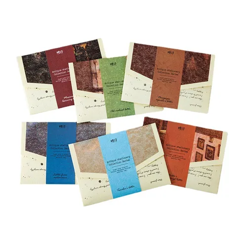 Retro Literarisch Scrapbook Material Kit Antik Schreibwaren Kollektion Serie Handgemachte Umschlag Dekorativ Hintergrund Papier Basteln