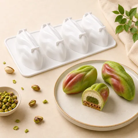 Multi Cavity Pistachio Silicone Cake Mold Food Grade Mousse Baking Mold DIY Dessert Pudding Mold Kitchen Bakeware