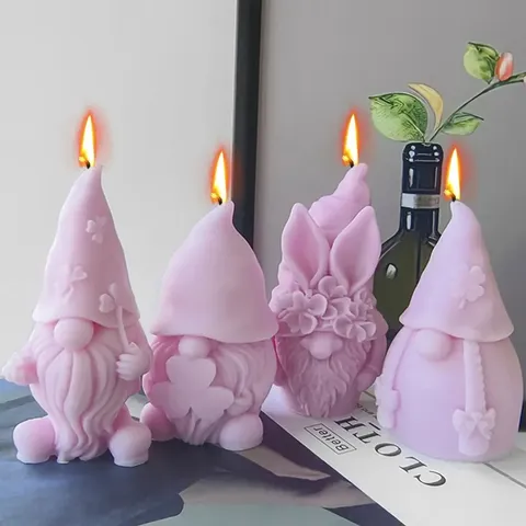 Gnom Silikon Kerzenform Weihnachtsserie DIY Gips Backen Kuchenform