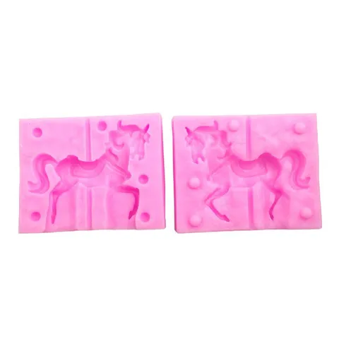 Silikon Karussell Fondant Kuchenform DIY Schokolade Backen Werkzeug Küche Backgeschirr Ungiftig Flexibel Leicht zu Reinigen