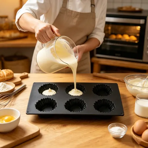 Lebensmittelechtes Silikon Mousse Kuchenform Vertikalstreifen Charlotte Backwerkzeug DIY Französisches Dessert Pudding Muffin Form