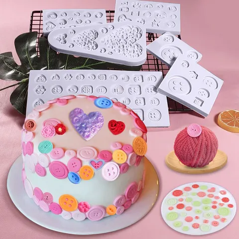 DIY Herz Buchstabe Knopf Silikonform Fondant Schokolade Kuchen Dekoration Form Backen Werkzeug Küche Zubehör