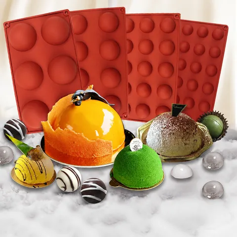 Lebensmittelechtes Silikon Halbkugel Kuchenform Halbkugel Schokolade Backformen Für Küche DIY Backen Dessert Werkzeuge