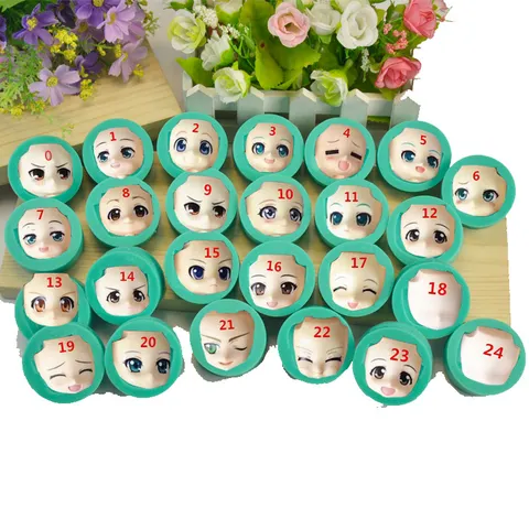 Silikon Kuchenform Fondant Schokoladenform Menschliches Gesicht Kopf Form DIY Ton Backwerkzeug