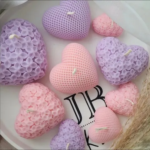 DIY Herz Silikon Form Rosenblume Liebe Fondant Kuchen Backform Duftkerze Seife Herstellung Form Küchenwerkzeug