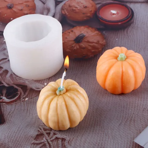 Halloween Kürbis Silikonform DIY 3D Backformen Für Kuchen Schokolade Seife Aromatherapie Kerze Herstellung Küchenwerkzeug