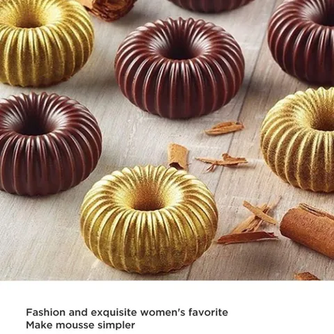 Silicone Donut Mold Ring Cake Baking Pan Non-Stick Chocolate Mousse Dessert DIY Pastry Kitchen Baking Tool