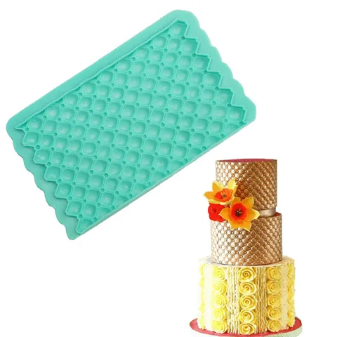 Cross Border DIY Silicone Mold Fondant Cake Lace Border Texture Decoration Baking Mold Flexible Heat Resistant Tool