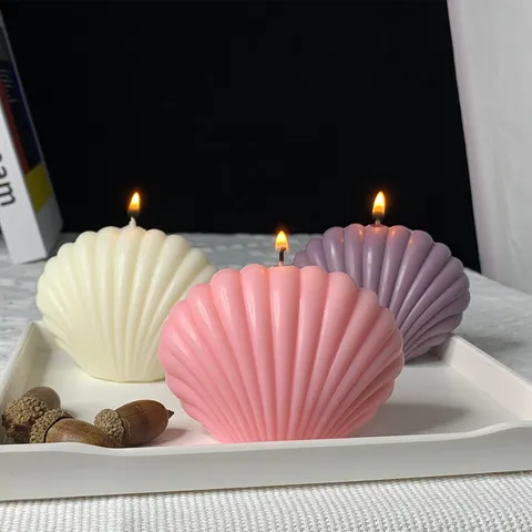 DIY Ozean Serie Silikon Muschel Form Schneckenhaus 3D Aromatherapie Kerzenform Fondant Kuchen Dekoration Werkzeug Handwerk Harz Form