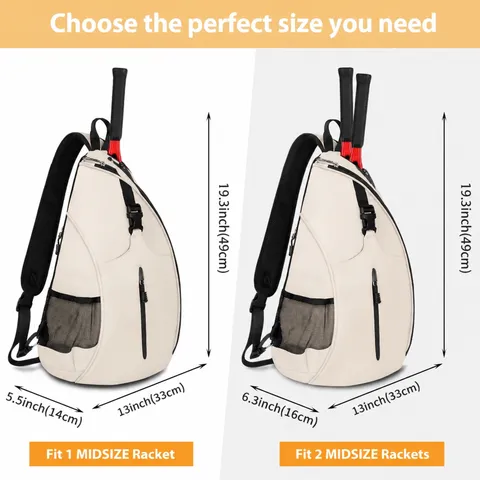 Waterproof Polyester Sports Backpack Tennis Badminton Bag Outdoor Training Shoulder Bag for Unisex