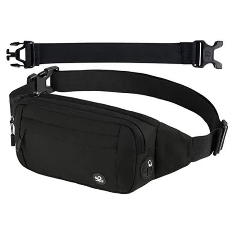 Men Waist Bag Waterproof Oxford Cloth Chest Bag Casual Travel Multi-Pocket Fanny Pack Sport Running Hip Pouch