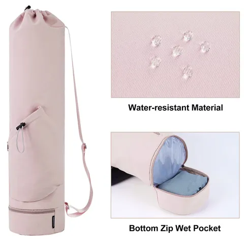 Multifunctionele Waterdichte Yogamat Tas Sport Fitness Rugzak Met Waterfles Vak Natte Compartiment Verstelbare Band