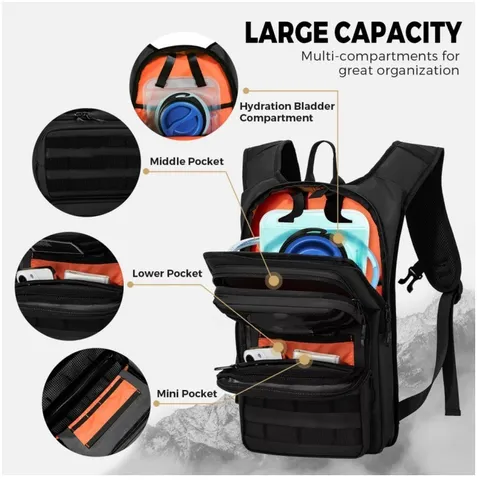 Multifunctional Tactical Chest Bag Oxford Cloth Waterproof Outdoor Sports Hiking Backpack Leisure Travel Daypack