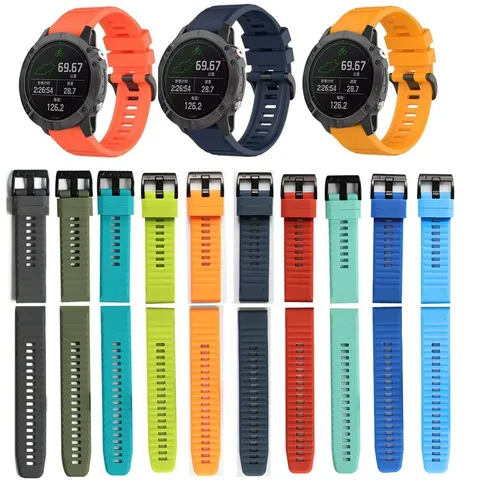 Cinturino di Ricambio in Silicone Per Garmin Fenix Cinturino Sportivo a Sgancio Rapido Accessori per Orologi in Silicone Impermeabili