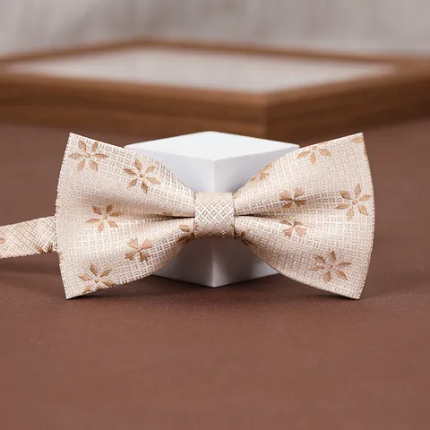 Men Women Fashion Wedding Bowtie Classic Floral Pattern Jacquard Suit Shirt Neckwear Elegant Party Bow Tie Accessory