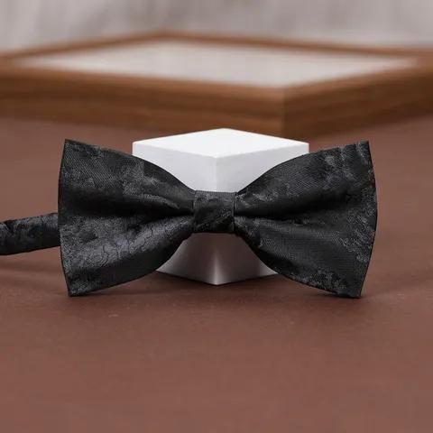 Men's Classic Jacquard Bow Tie Floral Stripe Business Wedding Suit Formal Neckwear Adjustable Bowtie