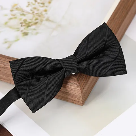 Men's Classic Jacquard Bow Tie Formal Business Wedding Groom Tuxedo Bowtie Adjustable Neckwear Accessory