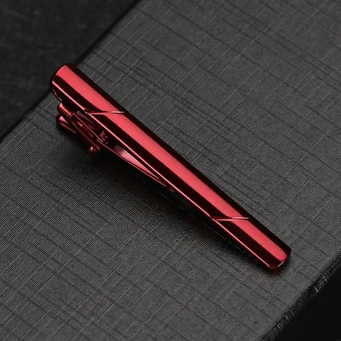 Pince à Cravate en Métal pour Hommes Cuivre Affaires Formel Épingle à Cravate Simple Géométrique Porte-Cravate Accessoires de Costume Bijoux