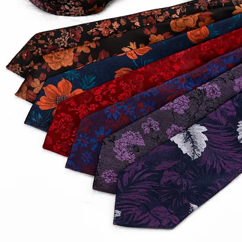 Men's Business Formal Tie Classic Jacquard Woven Polyester Silk Necktie Wedding Career Office Neck Wear