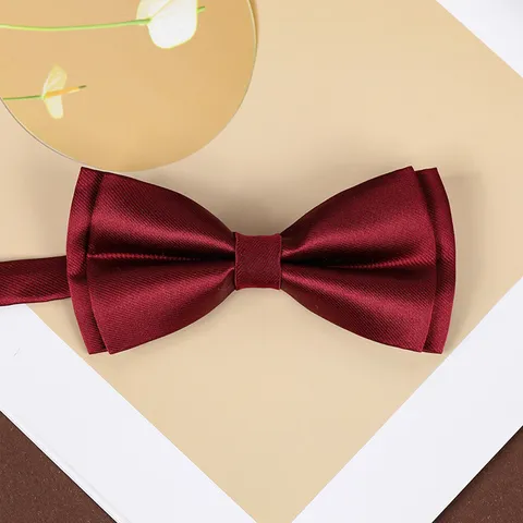 Men Women Wedding Business Formal Polyester Silk Jacquard Bow Tie Classic Pattern Neckwear
