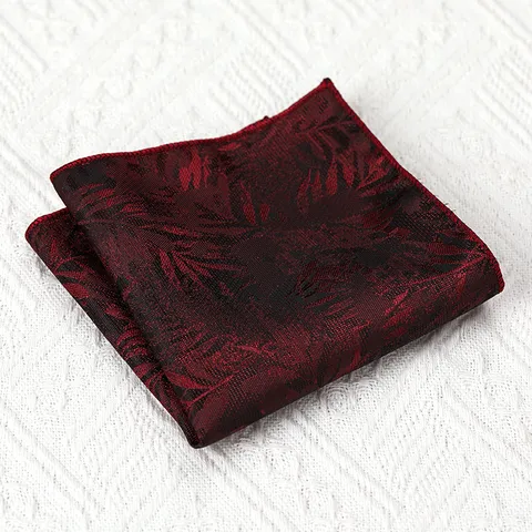 Heren Vintage Jacquard Borstzakje Polyester Formeel Pak Zakdoek Trouwen Zakelijk Accessoire