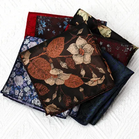 Herren Retro Jacquard Einstecktuch Taschentuch für Business Anzug und Hochzeit