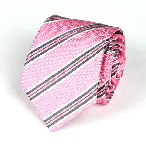 Men Formal Business Wedding Tie Korean Style Narrow Stripe Jacquard Necktie For Groom Professional Suit Neckwear