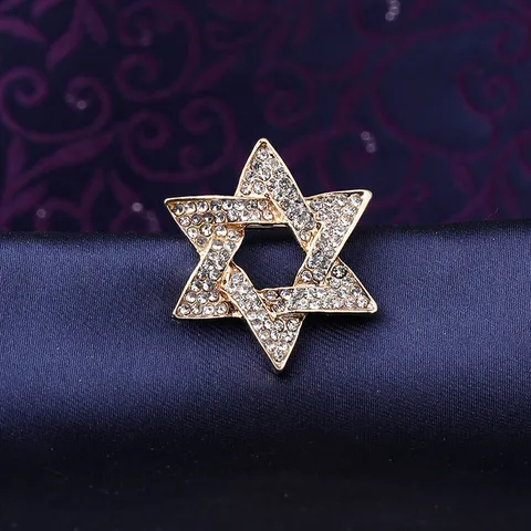 Vintage Men Rhinestone Brooch Alloy Suit Shirt Collar Pin Badge Business Fashion Clothing Accessories Jewelry