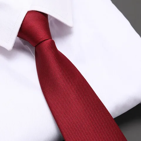 Men's Business Wedding Zipper Necktie Red Jacquard Formal Suit Neck Tie Convenient Zipper Design Party Apparel