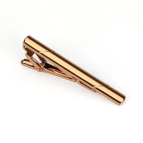 Pince à Cravate en Cuivre Minimaliste pour Hommes Costume d'Affaires Barre de Cravate en Métal Accessoires Formels