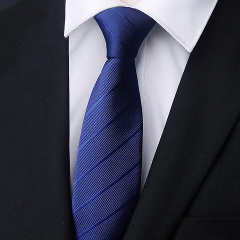 Men's Business Formal Tie Wedding Groom Work Necktie Classic Striped Neckwear