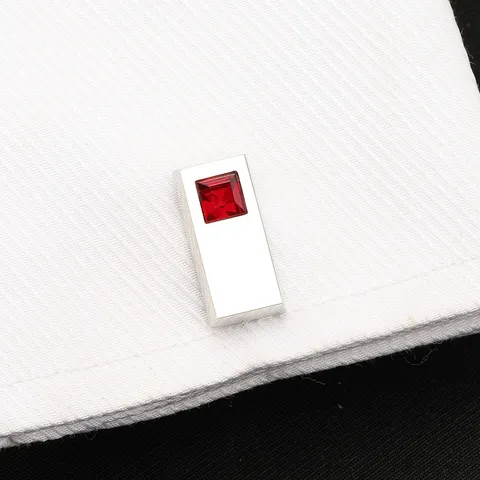 Boutons de Manchette Français pour Hommes Affaires Cristal Boutons de Manchette Cuivre Métal Strass Boutons de Manchette Haute Gamme Boîte Cadeau Bijoux