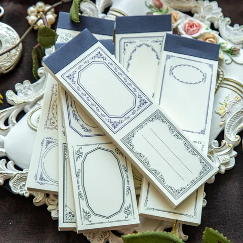 Vintage Retro Notitieblok Decoratief Achtergrondpapier Europese Stijl Sticky Notes Scrapbooking Benodigdheden