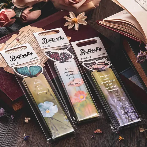 Butterfly Bookmark Butterfly Love Book Series 3D Stereo Bookmark Paper Bookmark Reading Page Marker Stationery Gift