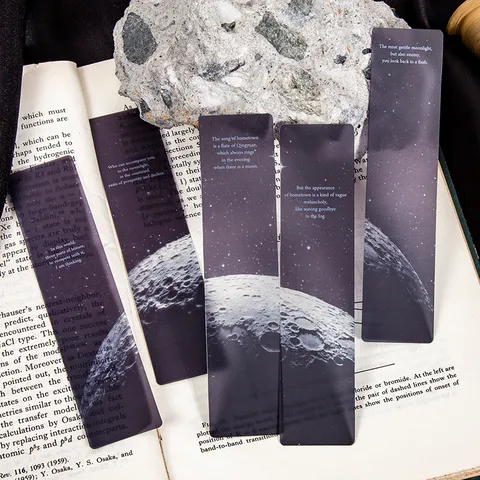 Cosmic Roaming Series Frosted PET Bookmark Set Ins Style Creative Stationery Reading Marker For Office School Supplies