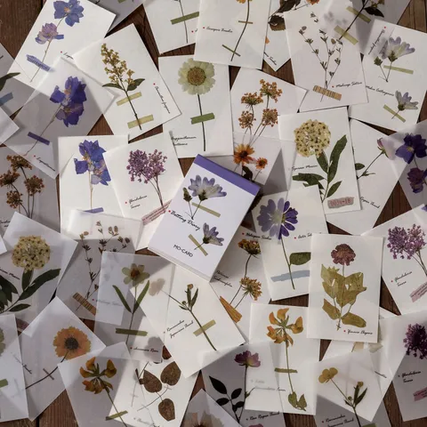 Vintage Botanische Illustration Material Papier Mini Heft Retro Pflanzenstil Notizblock Für Scrapbooking Journal DIY Dekoration