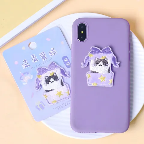 Parches Impresos de Animales Dibujos Animados Pegatinas Decorativas de Tela Poliéster Para Ropa Diario Scrapbook DIY