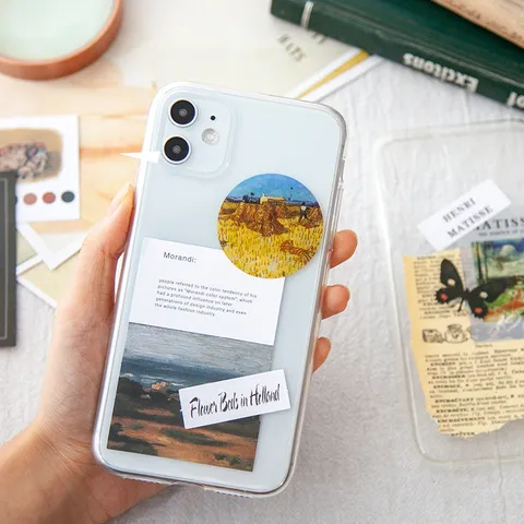Art Academy Series Master Artist Stickers Paper PET Vintage Decorative Masterpiece Aesthetic Journaling Phone Case DIY Accessory