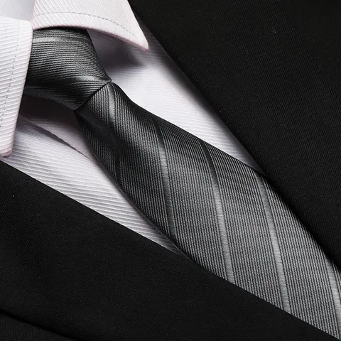 Men Women Business Formal Zipper Necktie Blue Burgundy Stripe Jacquard Suit Neck Tie Professional Wedding Party
