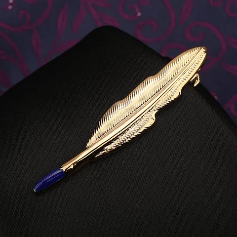 Fermacravatta in Lega Moda Uomo Business Formale Matrimonio Oro Argento Strass Spilla da Cravatta Accessorio Abito Gioiello