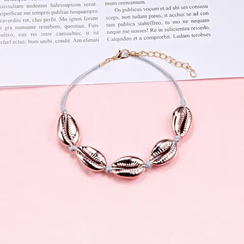 Bracciale Intrecciato a Conchiglia Bohemien Per Donna Uomo Cavigliera da Spiaggia Estiva Hawaiana Fatta a Mano Gioielli