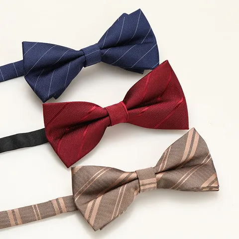 Classic Formal Bowtie Polyester Silk British Style Business Wedding Bow Knot Neckwear For Men And Women