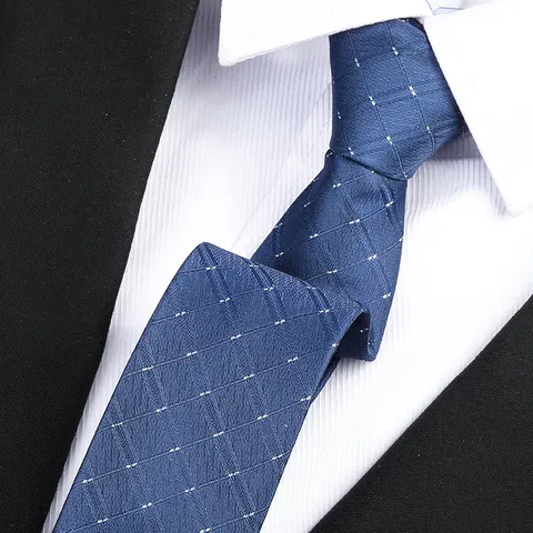 Men Formal Business Polyester Necktie Solid Color Striped Zipper Hand-Tied Neck Wear Wedding Groom Suit Neck Ties