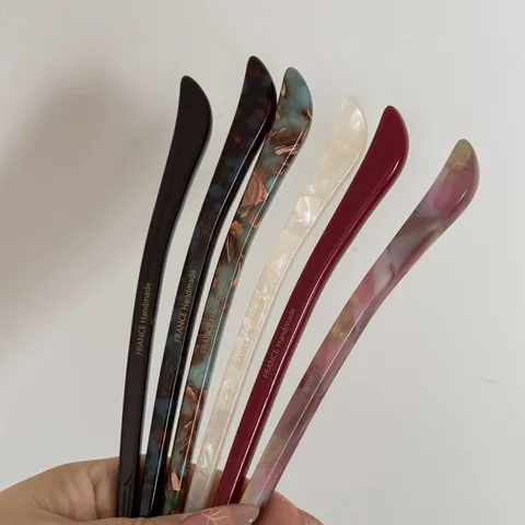 Minimalist Cellulose Acetate Hair Stick Elegant Solid Color Hairpin Geometric Hair Accessories For Women Daily Styling