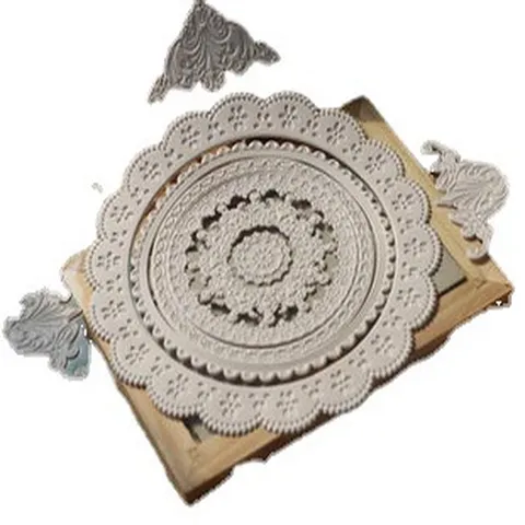 Pegatinas Decorativas de Relieve de Encaje Vintage Victoriano Para DIY Scrapbooking Foto Pared Diario Home Decor Papel Artesanal
