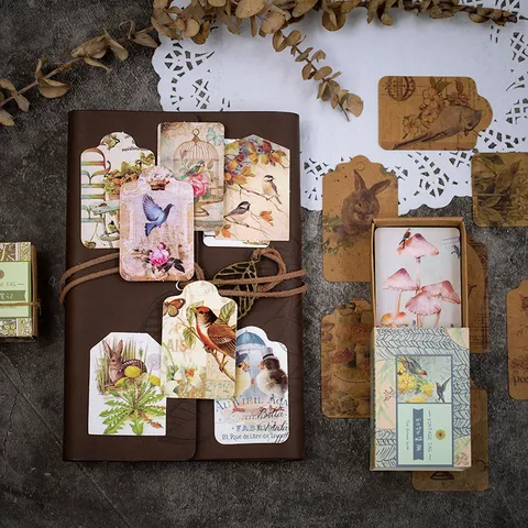 Vintage Poetry Series Sticky Notes Tags Bookmarks Memo Cards Creative Journal DIY Material Decorative Scrapbooking Supplies